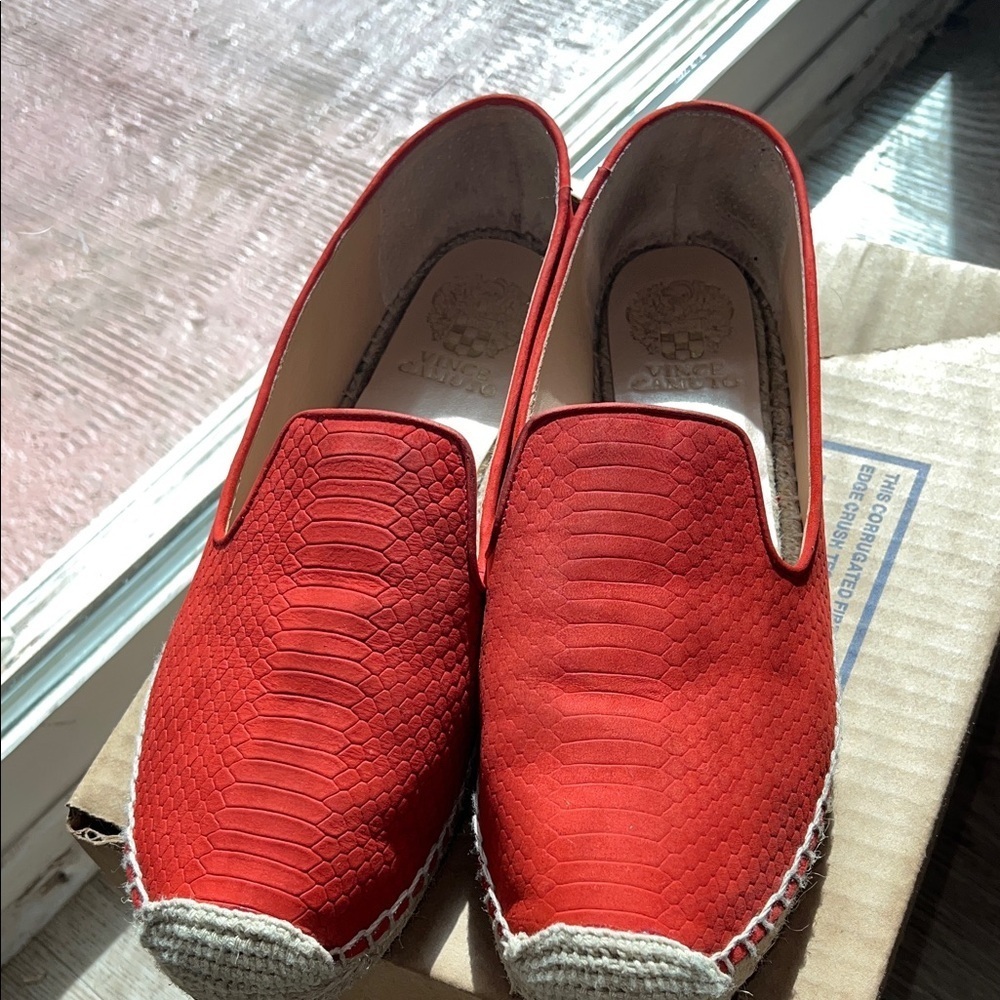 Vince Camuto Women's Darma2 Square Toe Espadrille Flats Size10